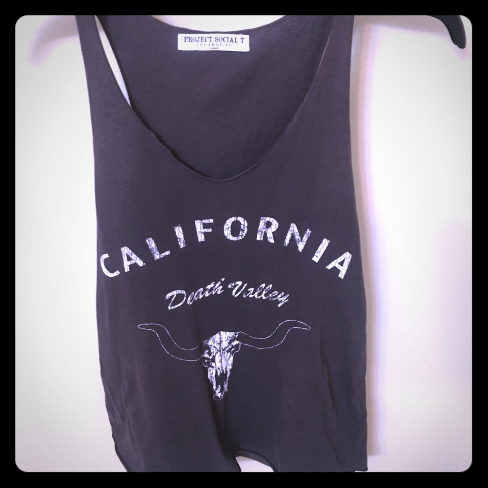 Women’ t-top. Grey. Project Social T. Death Valley
